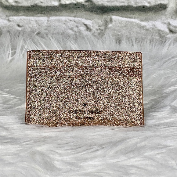 NWT Kate Spade Joeley Rose Gold Small Slim Card Holder - Picture 2 of 4